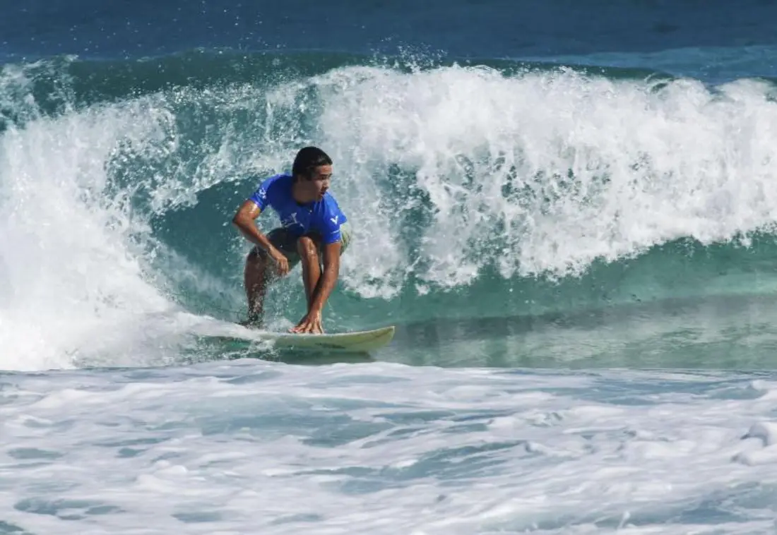 Baysurfmonkey surfing lesson at weligama