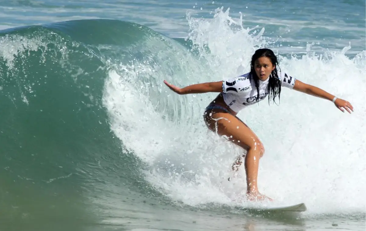 Baysurfmonkey surfing lesson at weligama